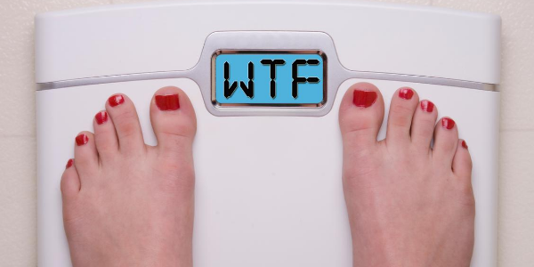 picture of a scale with wtf on it
